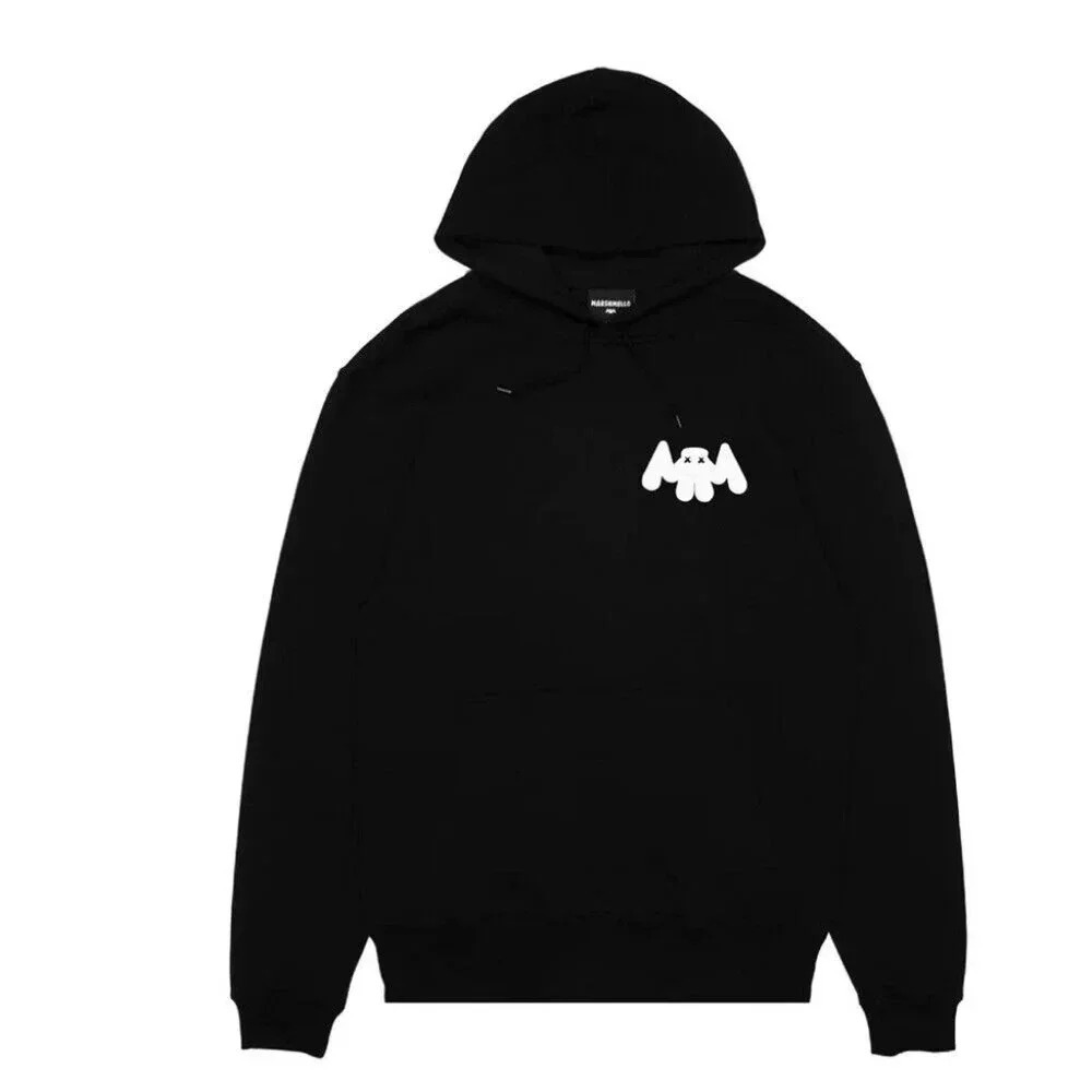 Marshmello Hoodie DJ Mellogang Music Black Unisex Large Pullover Sweatshirt EDM